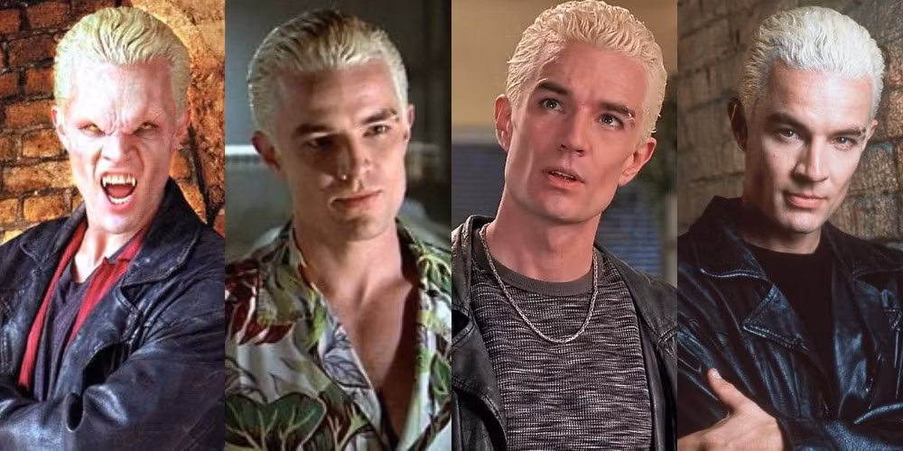 Split image of Spike from Buffy the Vampire Slayer - Buffy The Vampire Slayer Shop